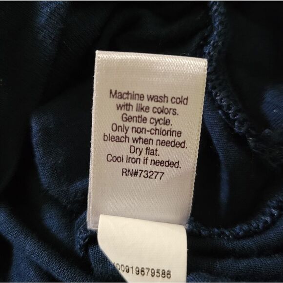 Jennifer Lopez Blue Surplice Crossover Front V-neckline Blouse - Picture 12 of 13